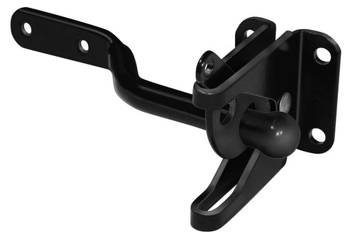 Black gate latch - black,