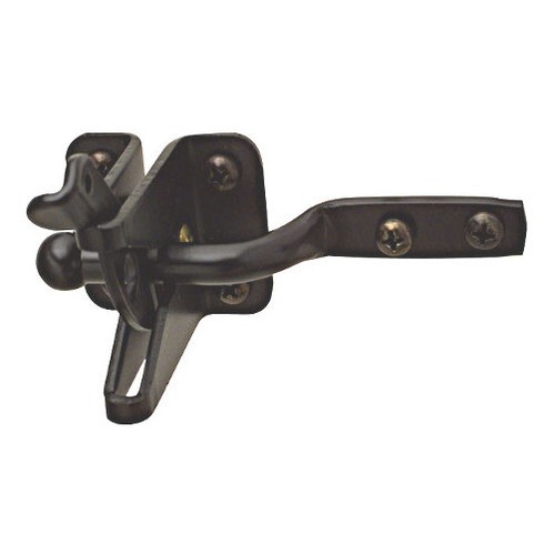 Black gate latch - black,